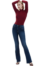 Kimi + Kai Women's Turtleneck Long Sleeve Bodysuit