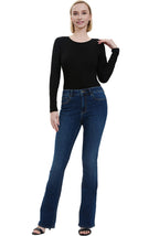 Kimi + Kai Women's Round Neck Long Sleeve Bodysuit