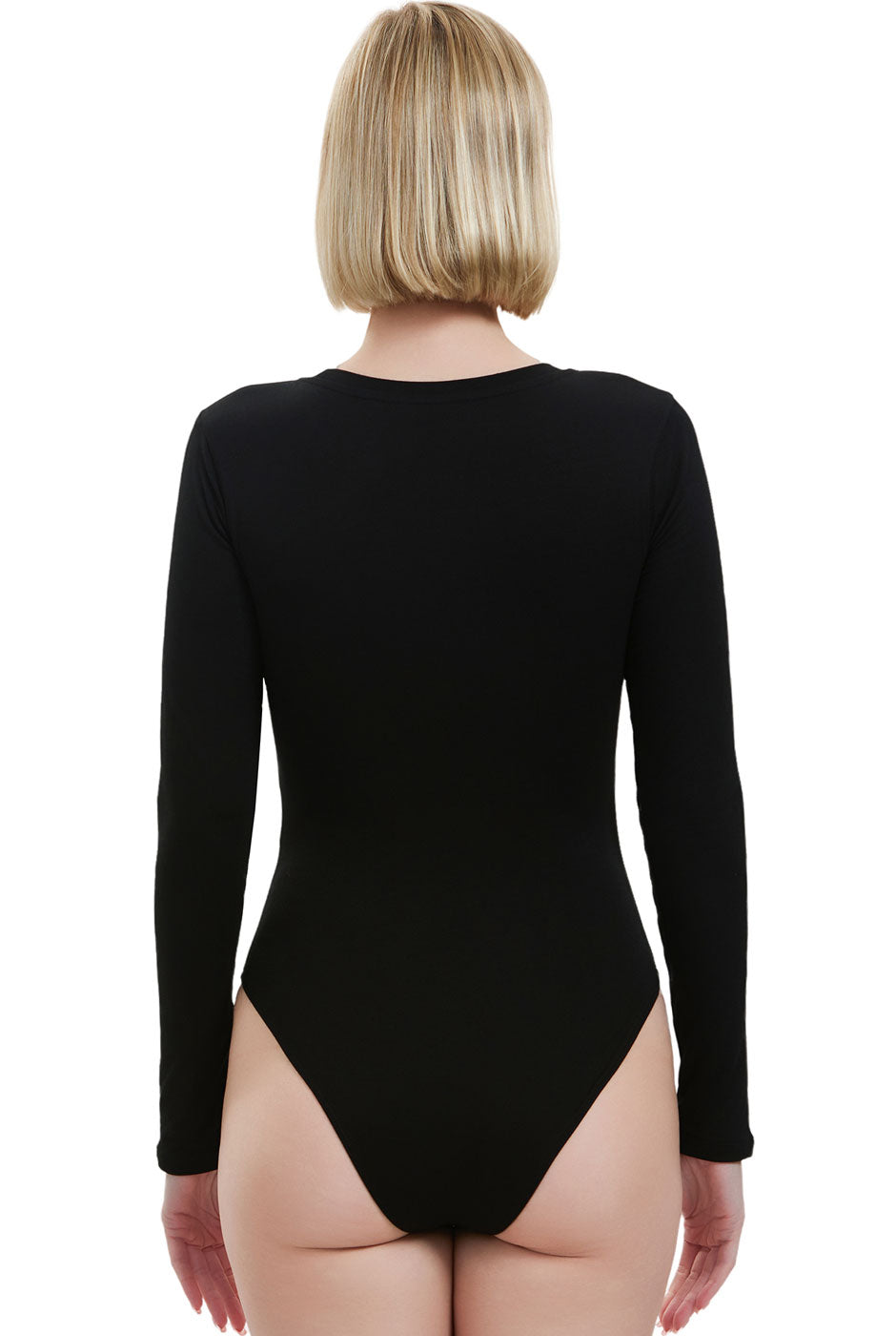 Kimi + Kai Women's Round Neck Long Sleeve Bodysuit