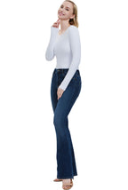 Kimi + Kai Women's Round Neck Long Sleeve Bodysuit