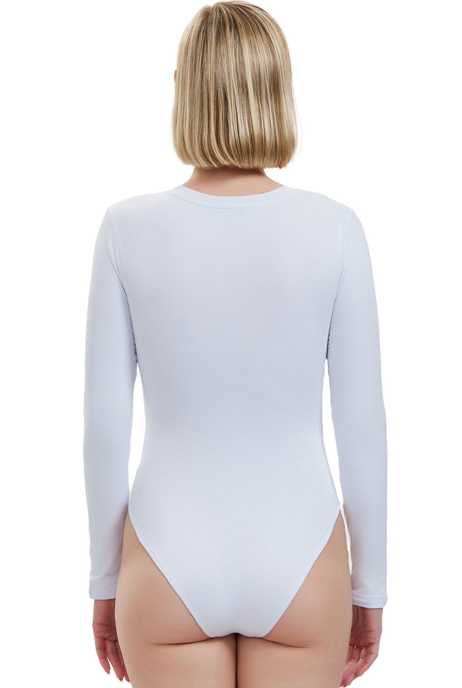 Kimi + Kai Women's Round Neck Long Sleeve Bodysuit