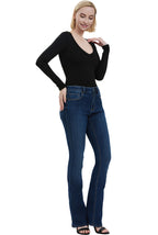Kimi + Kai Women's V-Neck Long Sleeve Bodysuit