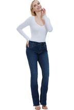 Kimi + Kai Women's V-Neck Long Sleeve Bodysuit