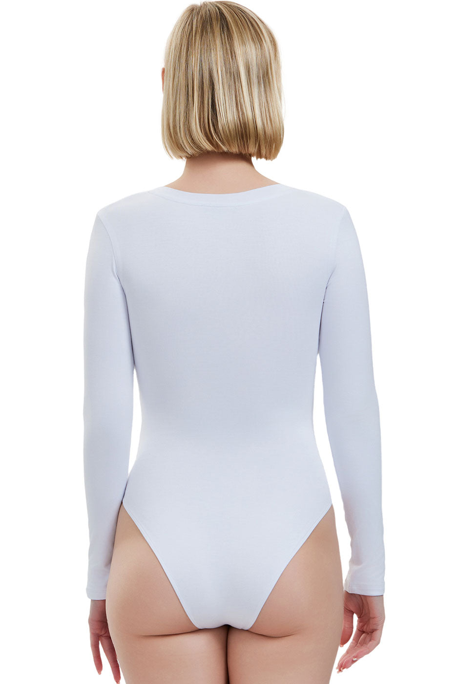 Kimi + Kai Women's V-Neck Long Sleeve Bodysuit