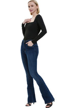 Kimi + Kai Women's Square Neck Long Sleeve Bodysuit