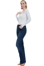 Kimi + Kai Women's Square Neck Long Sleeve Bodysuit