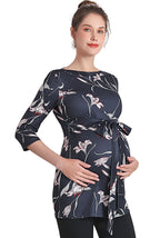 Kimi + Kai Maternity "Aaira" Boat Neck Top