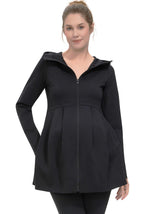 Kimi + Kai Maternity "Lyla" Fit & Flare Hooded Jacket