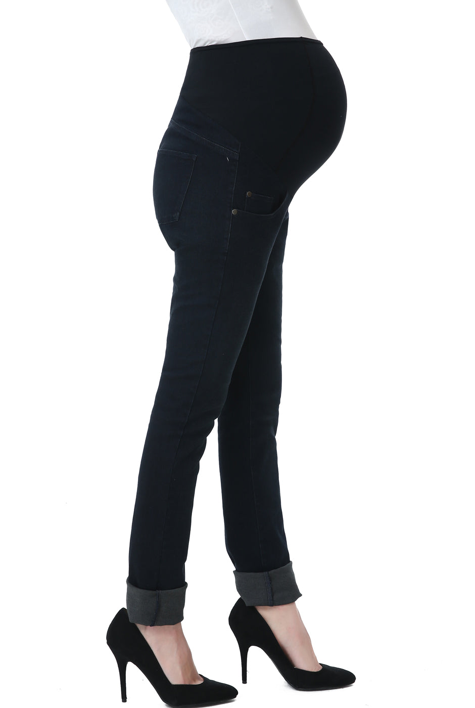 Kimi + Kai Maternity Straight Leg Denim Jeans