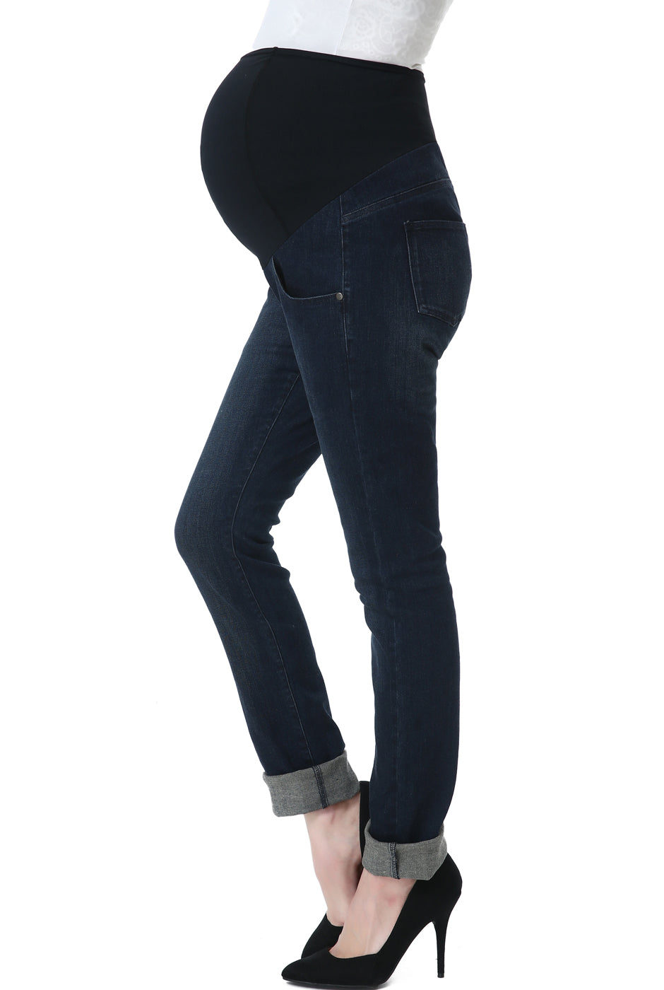 Kimi + Kai Maternity Straight Leg Denim Jeans