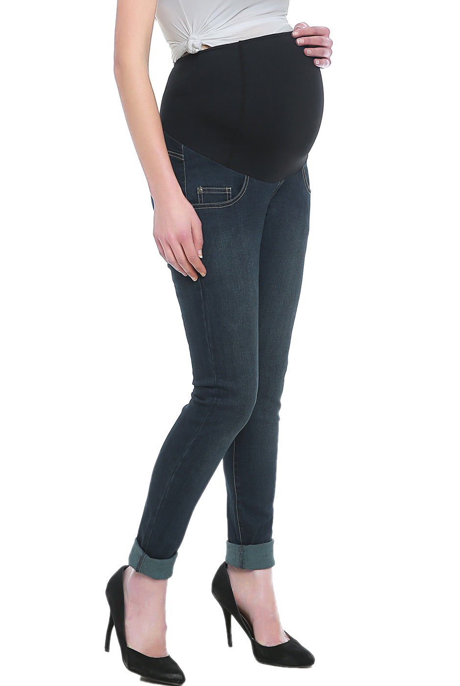 Kimi + Kai Maternity Skinny Leg Denim Jeans