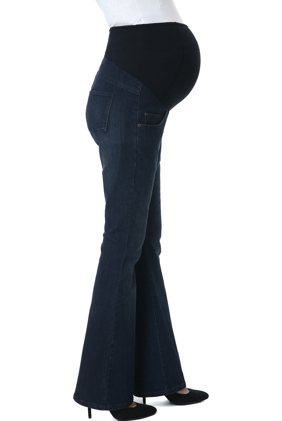 Kimi + Kai Maternity Modern Boot Cut Denim Jeans