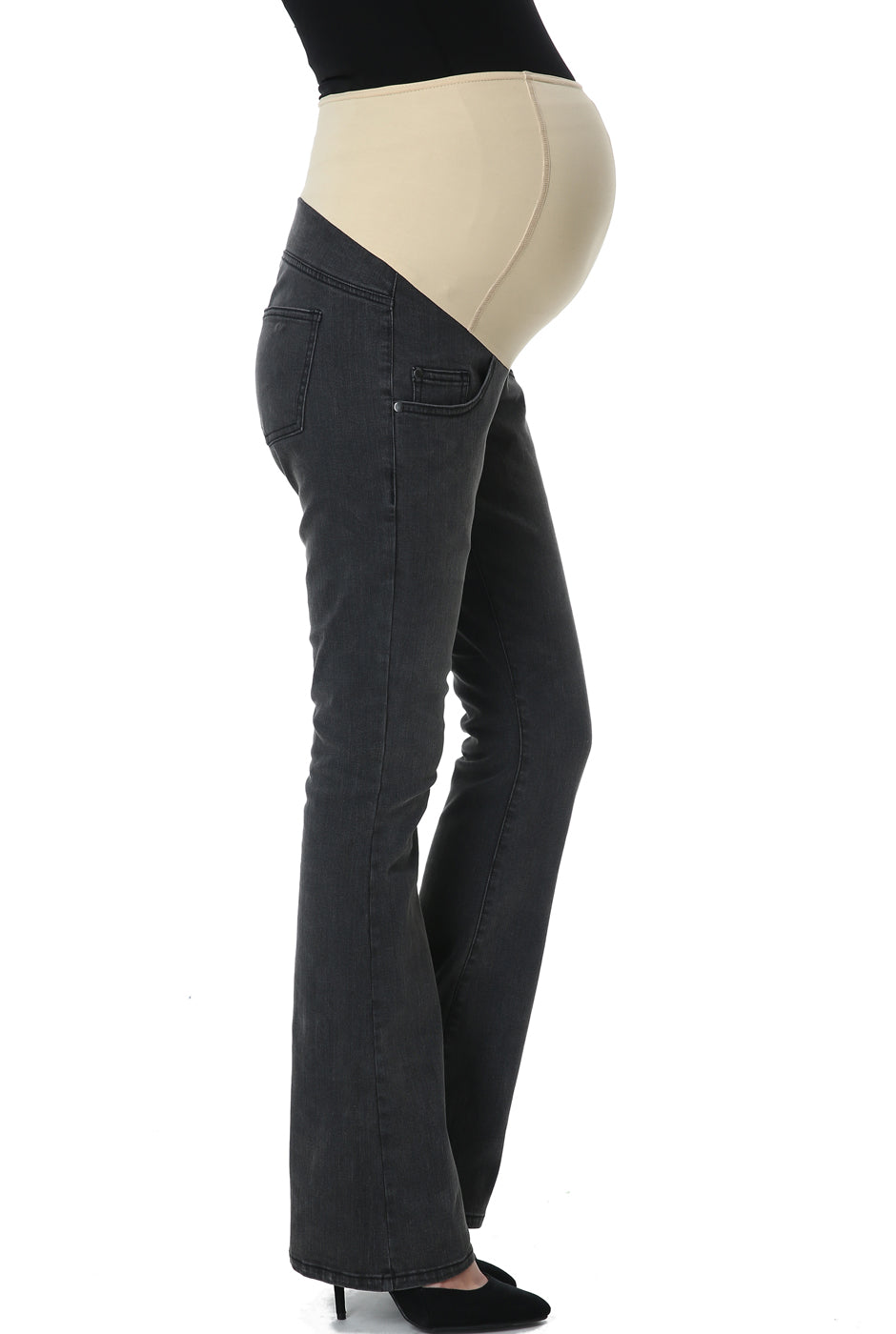 Kimi + Kai Maternity Modern Boot Cut Denim Jeans
