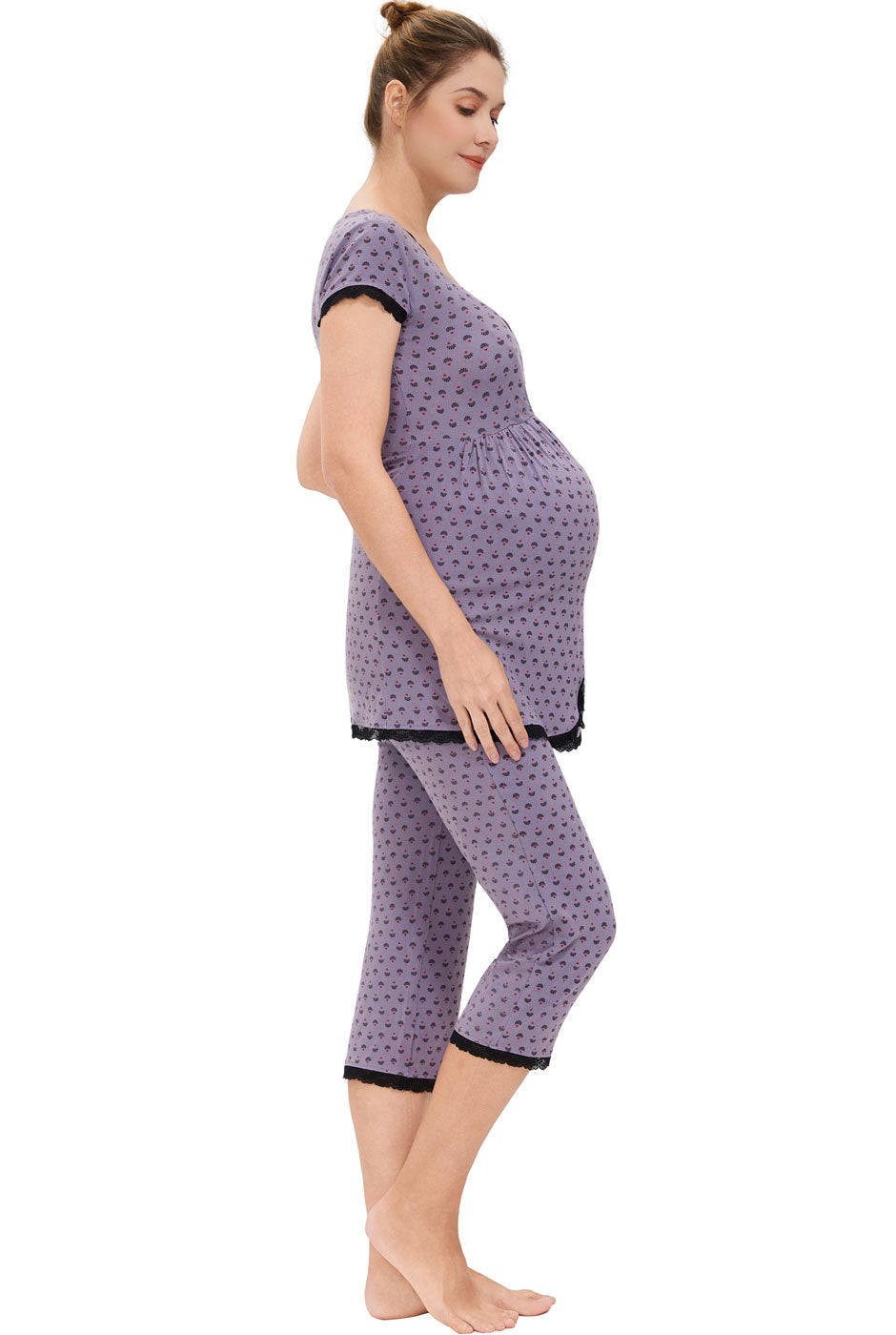 Kimi + Kai Maternity "Addison" Nursing PJ Set