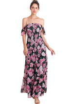 Kimi + Kai Maternity "Acey" Smocked Maxi Dress