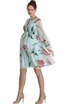 Kimi + Kai Maternity "Aliz" Chiffon Dress
