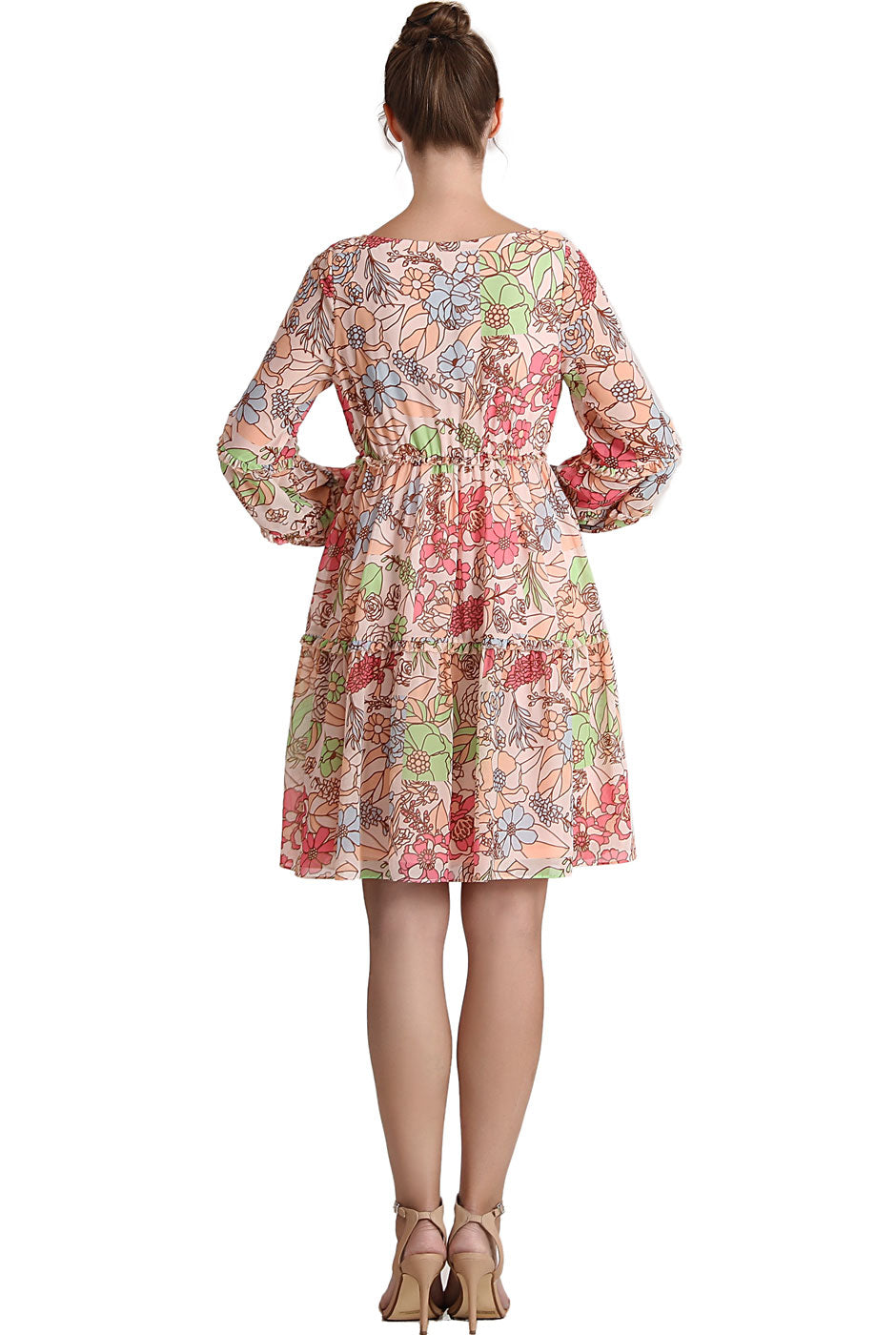 Kimi + Kai Maternity "Aiko" Chiffon Dress