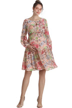 Kimi + Kai Maternity "Aiko" Chiffon Dress