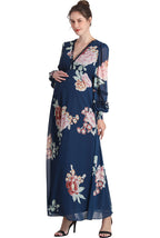 Kimi + Kai Maternity "Adell" Maxi Chiffon Dress