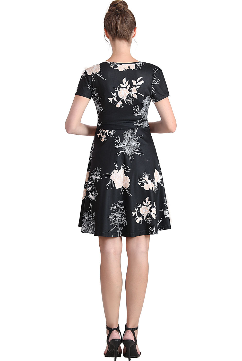 Kimi + Kai Maternity "Bess" Faux Wrap Nursing Dress