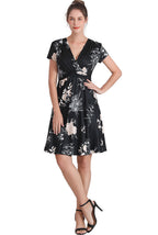 Kimi + Kai Maternity "Bess" Faux Wrap Nursing Dress