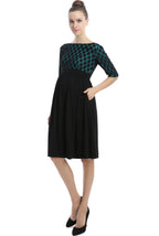 Kimi + Kai Maternity "Milena" Polka Dot Lace Dress