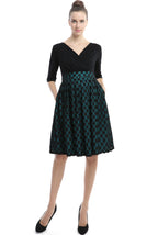 Kimi + Kai Maternity "Giana" Polka Dot Lace Dress