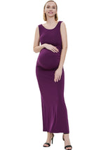Kimi + Kai Maternity "Charlotte" Tank Column Maxi Dress