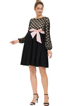 Load image into Gallery viewer, Kimi + Kai Maternity "Macy" Polka Dot Lace Dress