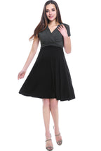 Kimi + Kai Maternity"Sarah" Faux Wrap Nursing Dress