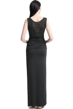 Kimi + Kai Maternity "Jane" Lace Back Maxi Dress