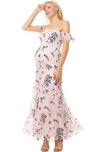 Kimi + Kai Maternity "Charity" Smocked Maxi Dress