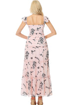 Kimi + Kai Maternity "Charity" Smocked Maxi Dress