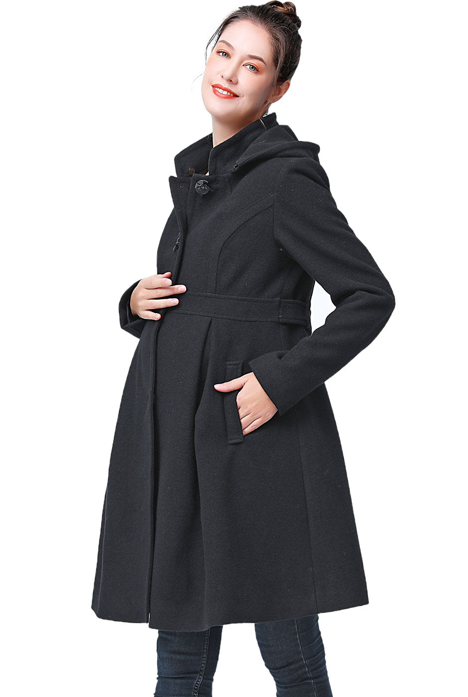Kimi + Kai Maternity "Kimberly" Wool Coat