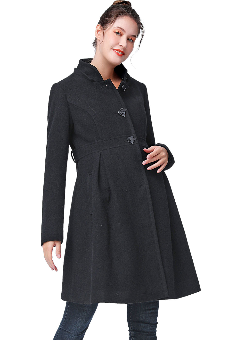 Kimi + Kai Maternity "Kimberly" Wool Coat