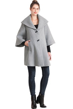 Load image into Gallery viewer, Kimi + Kai Maternity &quot;Aanya&quot; A-Line Wool Coat with Removable Bib