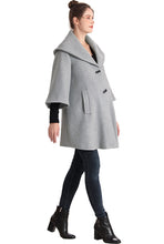 Load image into Gallery viewer, Kimi + Kai Maternity &quot;Aanya&quot; A-Line Wool Coat with Removable Bib