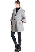 Load image into Gallery viewer, Kimi + Kai Maternity &quot;Aanya&quot; A-Line Wool Coat with Removable Bib