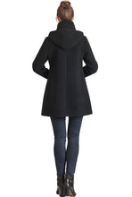 Load image into Gallery viewer, Kimi + Kai Maternity &quot;Aela&quot; A-Line Hooded Wool Coat