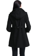 Kimi + Kai Maternity "Olivia" Wool Blend Parka Coat