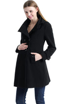 Kimi + Kai Maternity "Penelope" Wool Blend A-Lined Coat