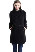 Kimi + Kai Maternity "Penelope" Wool Blend A-Lined Coat