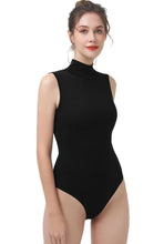 Load image into Gallery viewer, Kimi + Kai Women&#39;s Turtleneck Sleeveless Bodysuit