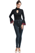Load image into Gallery viewer, Kimi + Kai Women&#39;s &quot;Dea&quot; Cut Out Bell Sleeve Bodysuit