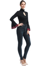 Load image into Gallery viewer, Kimi + Kai Women&#39;s &quot;Dea&quot; Cut Out Bell Sleeve Bodysuit