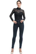 Load image into Gallery viewer, Kimi + Kai Women&#39;s &quot;Gem&quot; Lace Mock Neck Bodysuit