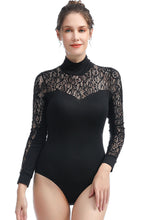 Load image into Gallery viewer, Kimi + Kai Women&#39;s &quot;Gem&quot; Lace Mock Neck Bodysuit