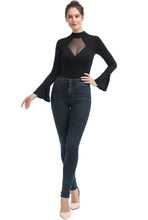 Load image into Gallery viewer, Kimi + Kai Women&#39;s &quot;Jan&quot; Turtle Neck Bell Sleeve Bodysuit