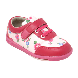 Kimi + Kai Girl's "Kloe" Floral Sneaker Shoes (First Walker & Toddler)