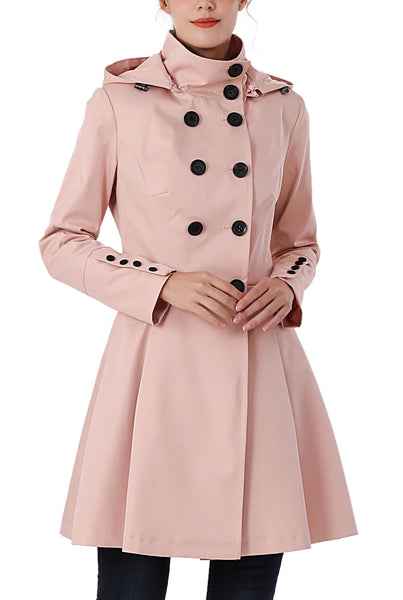 Kimi & Kai Navy Women's Wool Blend Pea Coat